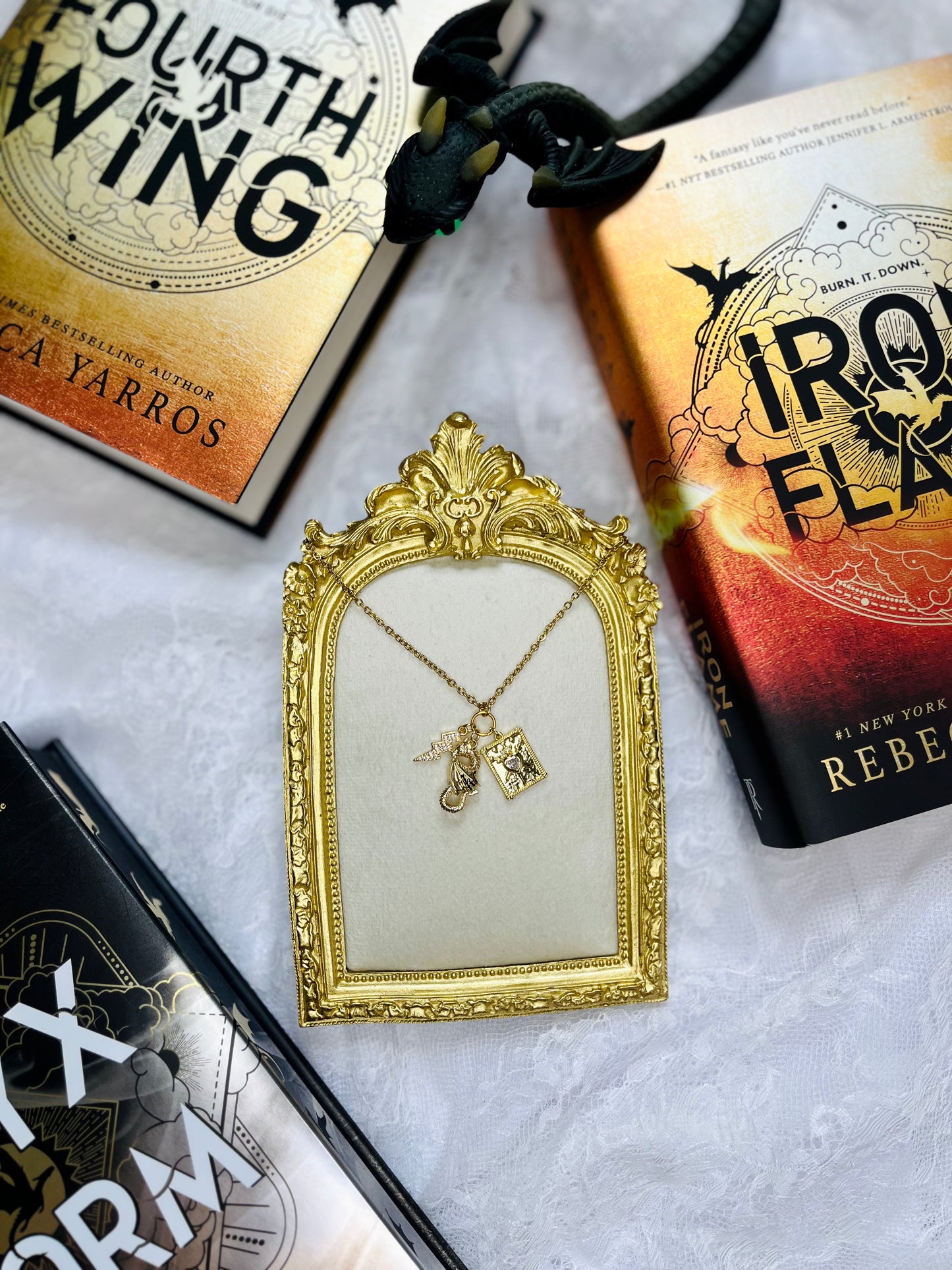 Fourth Wing Cluster Necklace