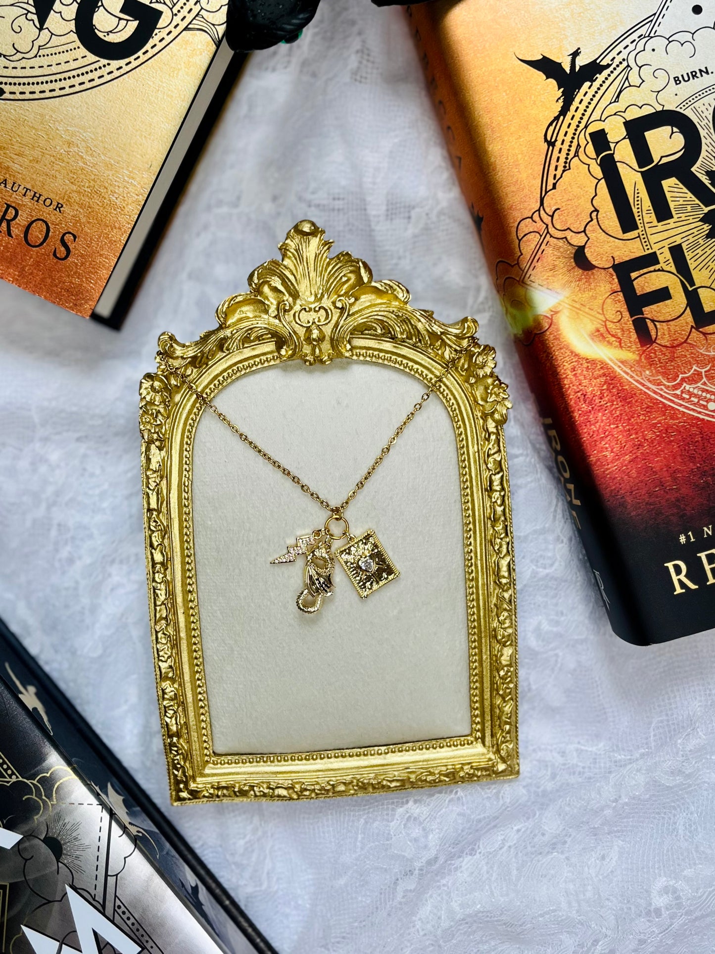 Fourth Wing Cluster Necklace