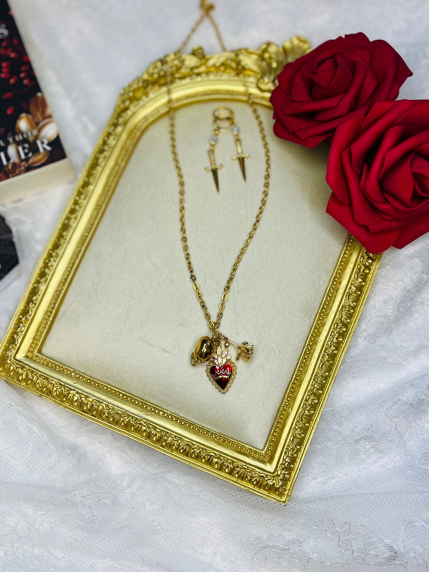 Dark Romance Cluster Necklace