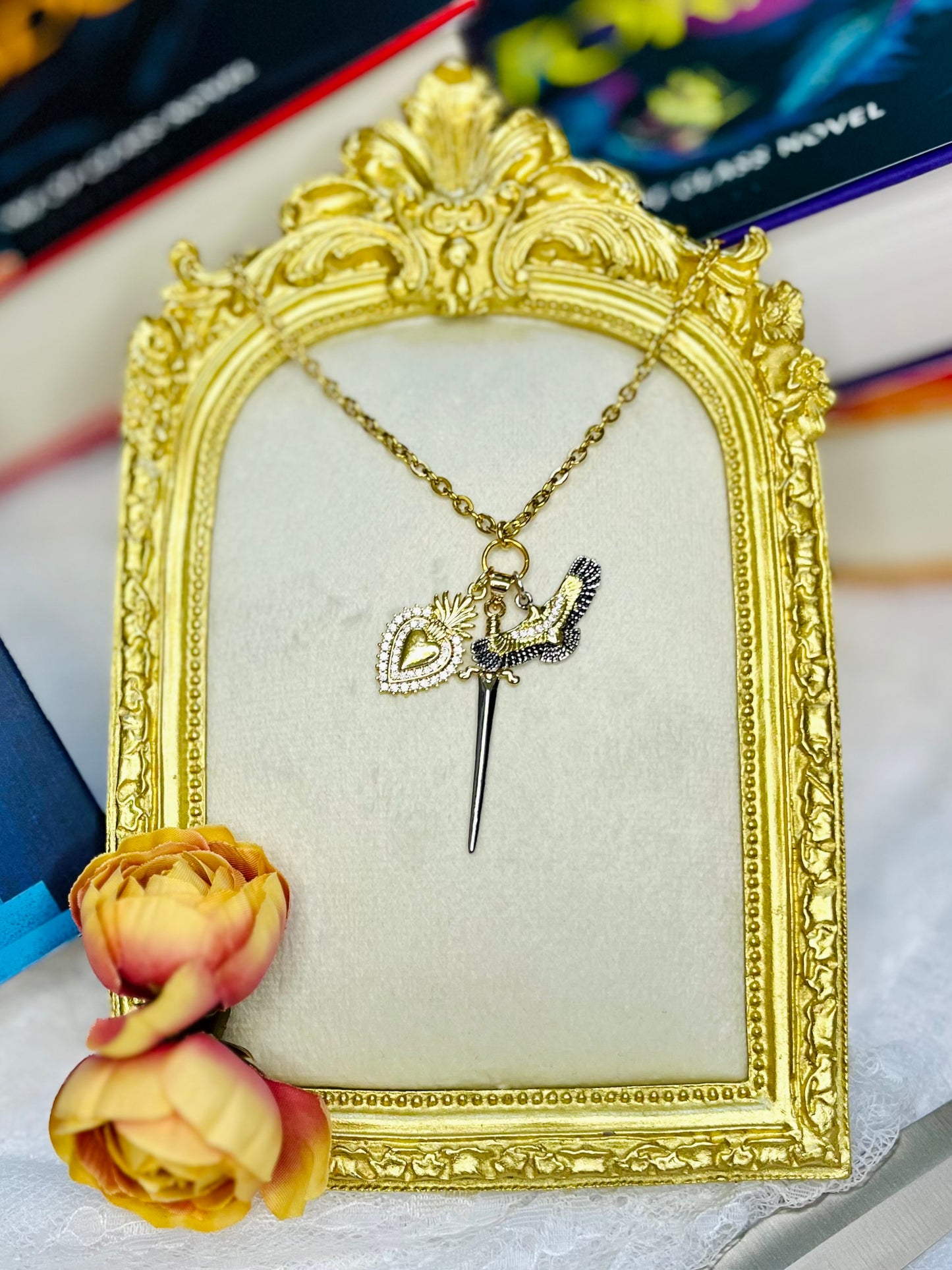 Fireheart/ TOG Cluster Necklace