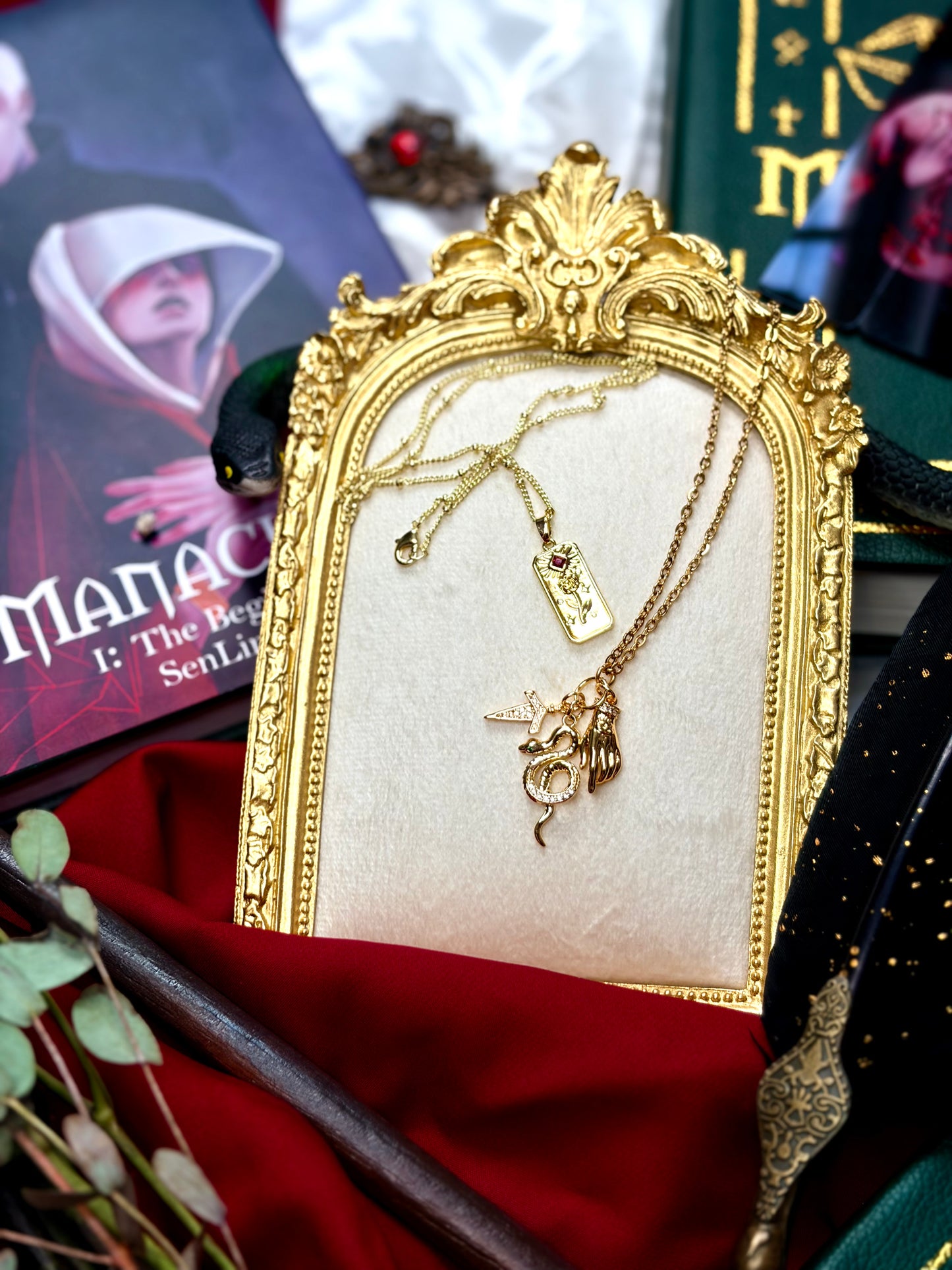 Rose in a Graveyard Necklace