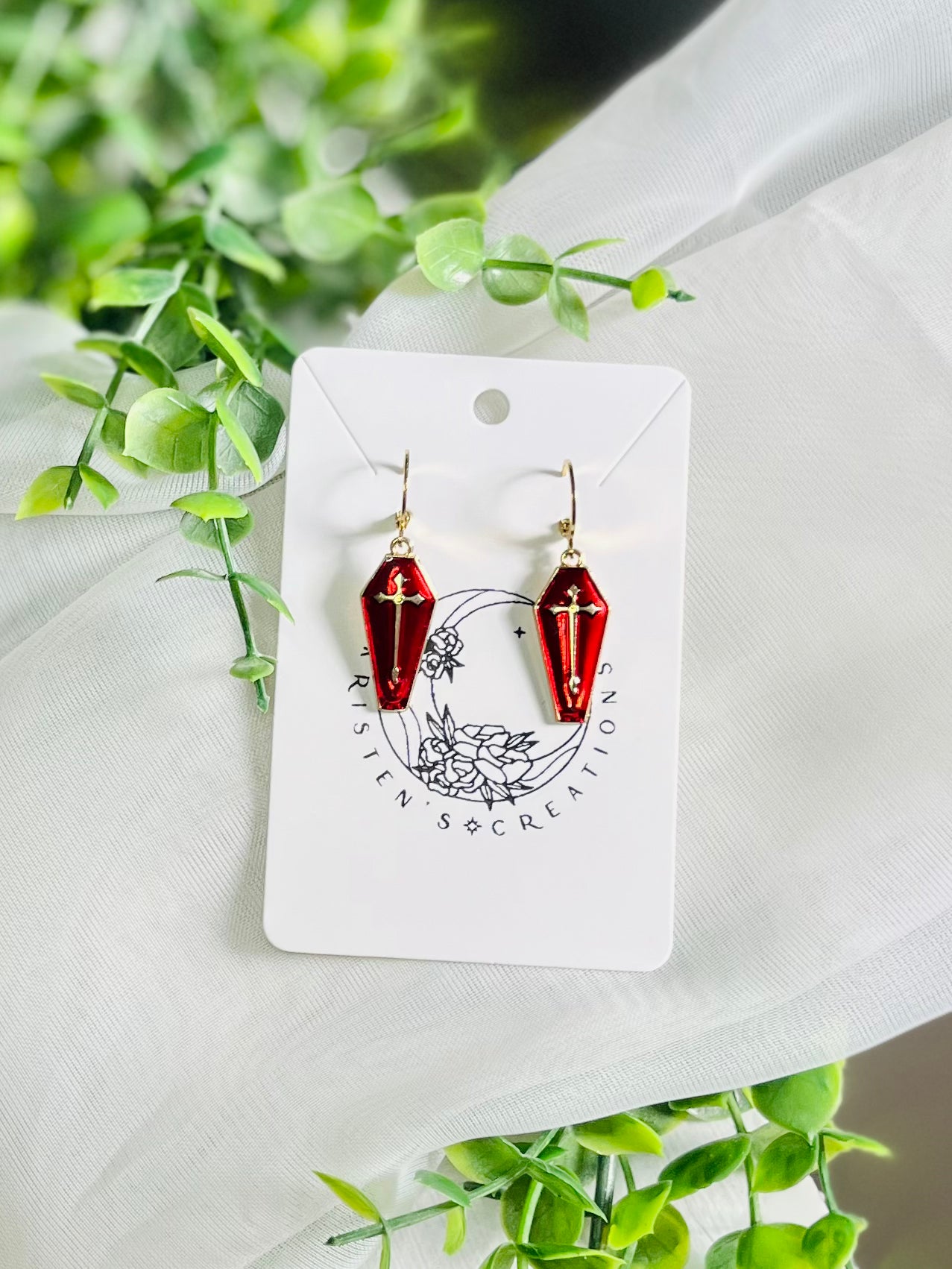 Coffin Earrings