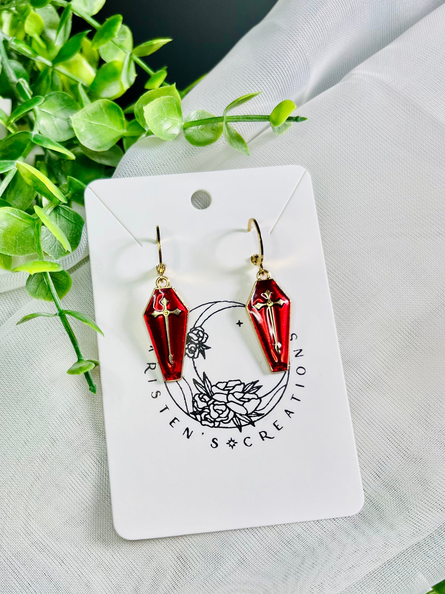 Coffin Earrings