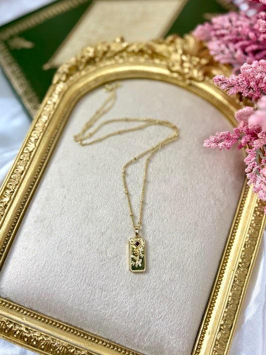 Rose in a Graveyard Necklace