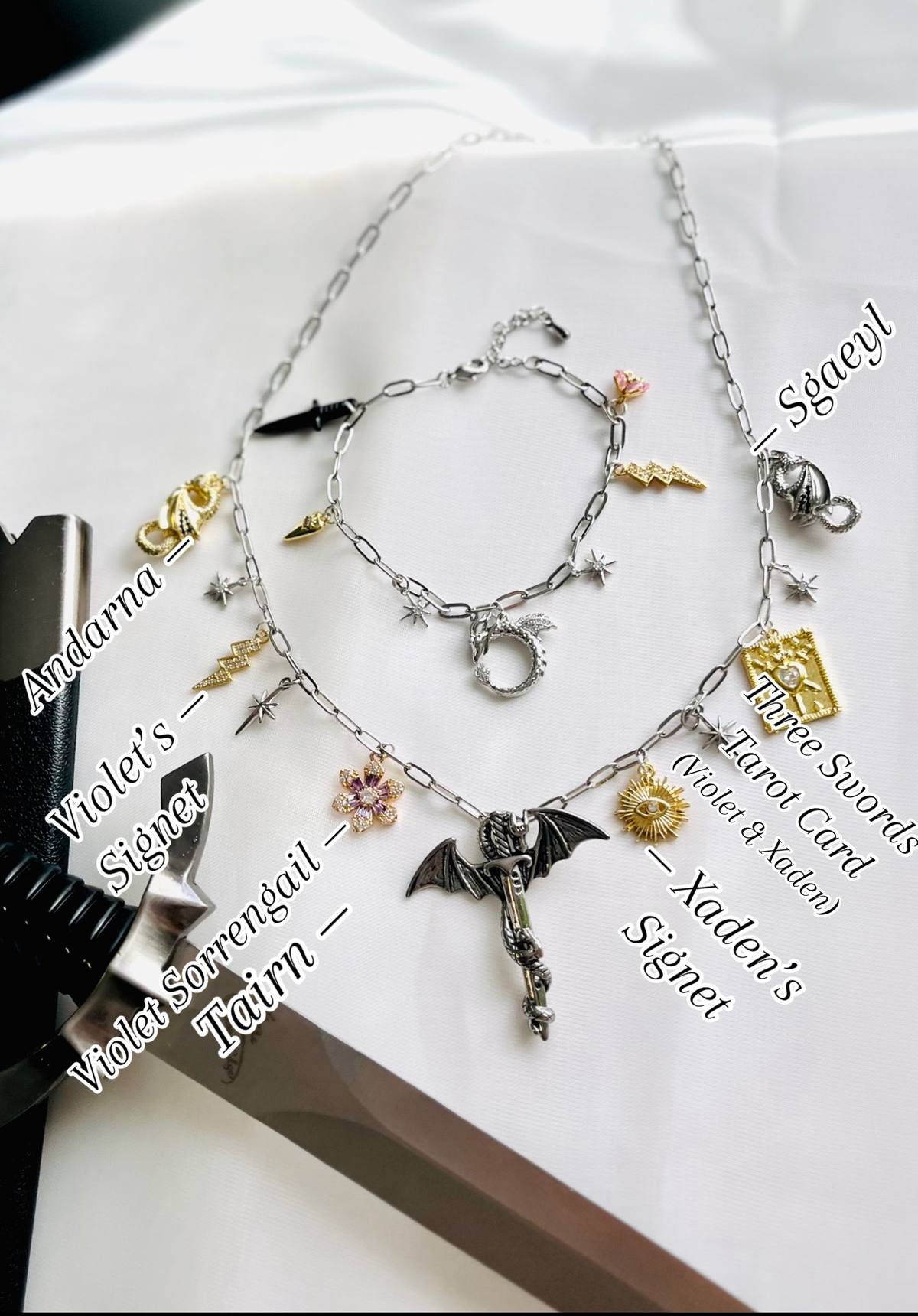 Fourth Wing Charm Necklace